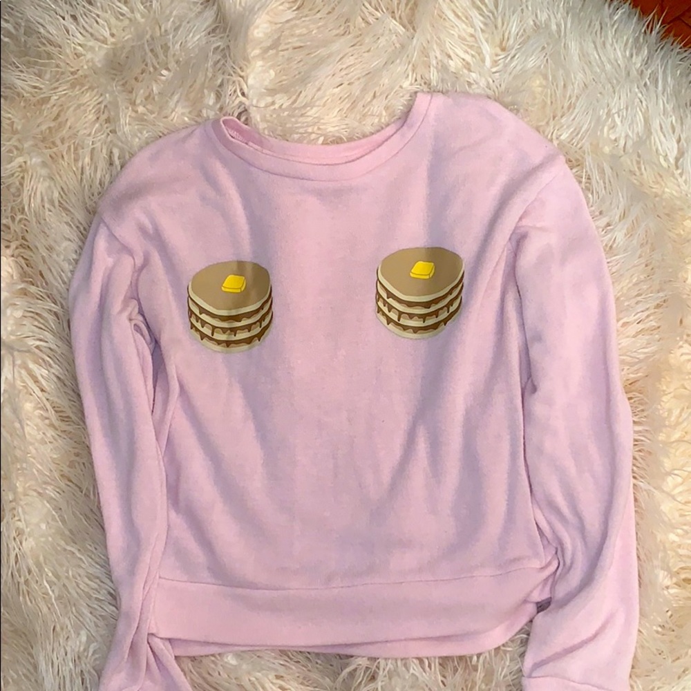 Forever 21 pink pancake Crewneck